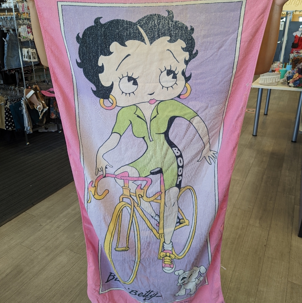 1989 Bikin' Betty Boop Vintage Beach Towel